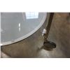 Image 8 : PAIR OF ROUND ROLLING GLASSTOP 2 TIER ENDTABLES