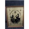 Image 4 : DECORATIVE MIRROR AND 3 SILHOUETTE PICTURES