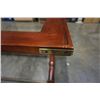 Image 7 : POLO RALPH LAUREN COFFEE TABLE WITH 2 SERVING TRAY INSERTS - ROSEWOOD