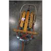 Image 4 : HAPPI-YIME VINTAGE WOODEN SLED WITH RAILINGS