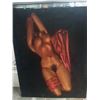 Image 2 : VINTAGE NUDE VELVET PAINTING AND 2 LAMY YOUTH PRINTS
