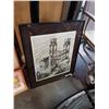 Image 1 : Signed framed building art