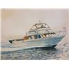 Image 3 : Oil on canvas "Boat speeding on the sea" Signed Raymond Chow 1990