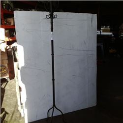 57" decorative metal coat stand