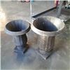 Image 1 : Large and medium metal planters