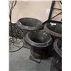Image 1 : Large and medium metal planters