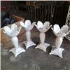 Image 1 : Lot of 4 heavy metal flower pedal stands