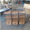 Image 1 : 3 metal and woven shelves