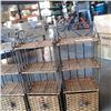 Image 2 : 3 metal and woven shelves