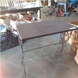 Decorative metal side table