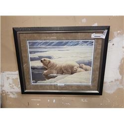 ROBERT BATEMAN ARCTIC FAMILY FRAMED PRINT