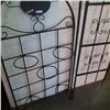 Image 4 : Decorative metal garden stake, 2 spear rods and folding plant pot holder