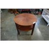 Image 1 : GORGEOUS ROUND TEAK 2-TIER END TABLE
