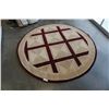 Image 1 : HAND MADE IN INDIA 100% WOOL AREA CARPET 6FT 10 IN DIAMETER - RETAIL $1681