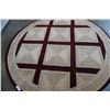 Image 4 : HAND MADE IN INDIA 100% WOOL AREA CARPET 6FT 10 IN DIAMETER - RETAIL $1681