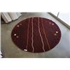 Image 1 : HAND MADE IN INDIA 100% WOOL AREA CARPET 7FT DIAMETER - RETAIL $1484