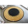 Image 1 : HAND MADE IN INDIA 100% WOOL AREA CARPET 7FT DIAMETER - RETAIL $1764