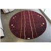 Image 1 : HAND MADE IN INDIA 100% WOOL AREA CARPET 7FT DIAMETER - RETAIL $1484
