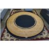 Image 1 : HAND MADE IN INDIA 100% WOOL AREA CARPET 7FT 11IN DIAMETER  - RETAIL $1880