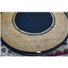 Image 2 : HAND MADE IN INDIA 100% WOOL AREA CARPET 7FT 11IN DIAMETER  - RETAIL $1880