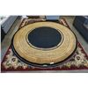 Image 1 : HAND MADE IN INDIA 100% WOOL AREA CARPET 7FT 11IN DIAMETER  - RETAIL $1880