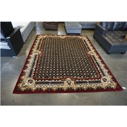 HAND MADE IN INDIA 100% WOOL 10FT 1IN X 8FT 1IN TUFTED COFFEE COLOURED AREA RUG - RETAIL  $2420