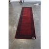 Image 1 : HAND MADE IN INDIA 100% WOOL CARPET RUNNER 2FT 7IN X 8FT 2IN  - RETAIL $632