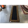 Image 2 : HAND MADE IN INDIA 100% WOOL CARPET RUNNER 2FT 7IN X 8FT  - RETAIL $620, SOME DAMAGE
