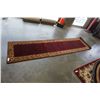 Image 1 : HAND MADE IN INDIA 100% WOOL CARPET RUNNER 2FT 6IN X 9FT 11IN - RETAIL $743