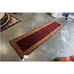 HAND MADE IN INDIA 100% WOOL CARPET RUNNER 2FT 7IN X 10FT 1IN - RETAIL $781