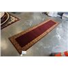 Image 1 : HAND MADE IN INDIA 100% WOOL CARPET RUNNER 2FT 7IN X 10FT 1IN - RETAIL $781