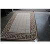 Image 1 : HAND MADE IN INDIA 100% WOOL AREA CARPET  9FT  X 6FT - RETAIL $1730