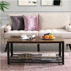 BRAND NEW MODERN INDUSTRIAL STYLE COFFEE TABLE - RETAIL $199.99  24” x 42” x 18”