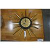 Image 1 : HALLMARK ACCESSORIES BRASS STARBURST WALL CLOCK