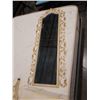 Image 2 : ANTIQUE STYLE HALL MIRROR W/ STAND AND STAND - MIRROR 20IN X 50IN AND TABLE W/ MIRROR 32IN TALL