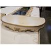 Image 5 : ANTIQUE STYLE HALL MIRROR W/ STAND AND STAND - MIRROR 20IN X 50IN AND TABLE W/ MIRROR 32IN TALL