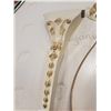 Image 7 : ANTIQUE STYLE HALL MIRROR W/ STAND AND STAND - MIRROR 20IN X 50IN AND TABLE W/ MIRROR 32IN TALL