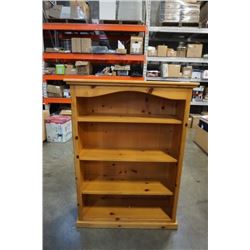 PINE BOOKSHELF 4 FOOT TALL