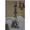 Image 2 : 2 HOME SENSE TABLE LAMPS - BRUSHED METAL AND ACRYLIC