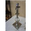 Image 3 : 2 HOME SENSE TABLE LAMPS - BRUSHED METAL AND ACRYLIC