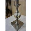 Image 4 : 2 HOME SENSE TABLE LAMPS - BRUSHED METAL AND ACRYLIC