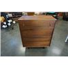 Image 1 : MCM 4 drawer walnut dresser