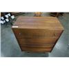 Image 2 : MCM 4 drawer walnut dresser