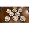 Image 1 : 8 ASSORTED ANTIQUE CUPS AND SAUCERS