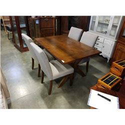 MODERN DINING TABLE AND 4 CHAIRS
