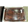 Image 1 : ANTIQUE GLASS TOP SERVING TRAY