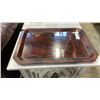 Image 4 : ANTIQUE GLASS TOP SERVING TRAY
