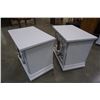 Image 11 : PAIR OF PAINTED 2 DRAWER NIGHTSTANDS