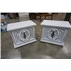 Image 1 : PAIR OF PAINTED 2 DRAWER NIGHTSTANDS