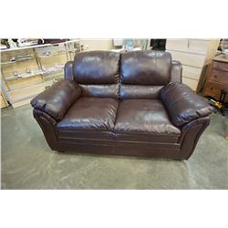 LEATHER LOVESEAT